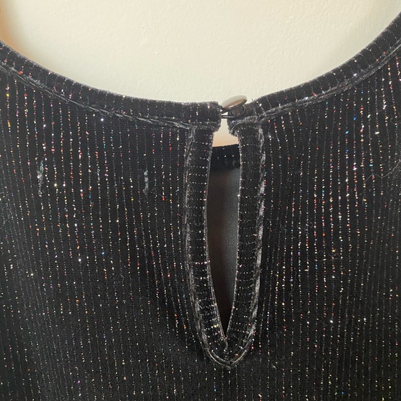 Wild Fable Black Dress with Rainbow Metallic - Picture 4 of 6